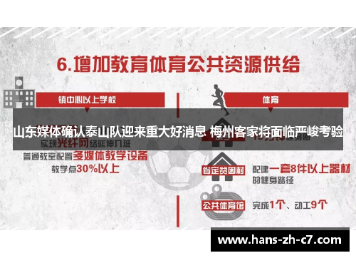 山东媒体确认泰山队迎来重大好消息 梅州客家将面临严峻考验